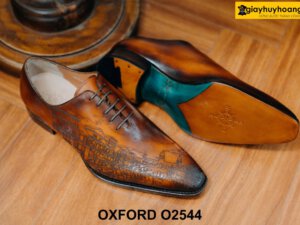 Giày da nam đế khâu goodyear welted Oxford O2544 003
