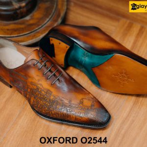 Giày da nam đế khâu goodyear welted Oxford O2544 003