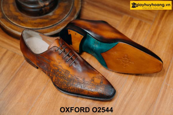 Giày da nam đế khâu goodyear welted Oxford O2544 003