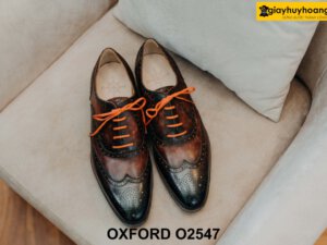 Giày da nam công sở nam đẹp Oxford O2547 001