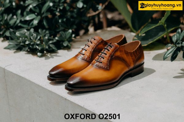Giày da nam thiết kế sáng tạo độc đáo Oxford O2501 001