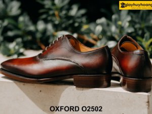 Giày da nam đường may đẹp tinh tế Oxford O2502 004