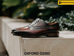 Giày da nam đường may đẹp tinh tế Oxford O2502 002