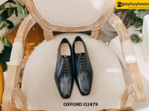Giày tây nam da nhuộm thủ công cao cấp Oxford O2479 001