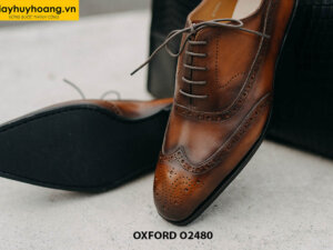 Giày tây nam công sở đục lỗ Wingtips Oxford O2480 003