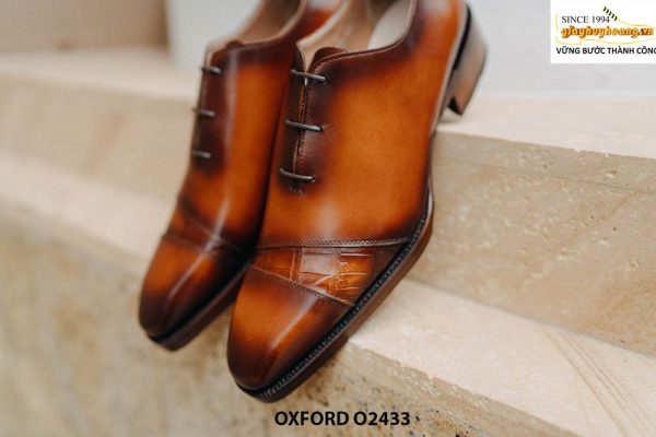 Giày tây nam công sở đế khâu chỉ Oxford O2433 001