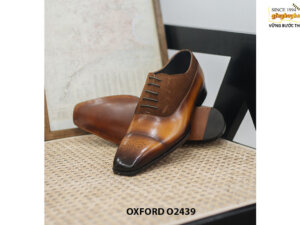 Giày da nam Oxford mũi vuông mạnh mẽ O2439 003