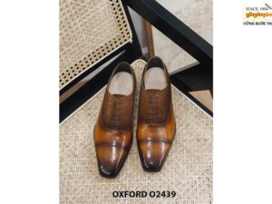 Giày da nam Oxford mũi vuông mạnh mẽ O2439 002
