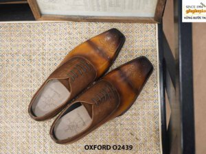 Giày da nam Oxford mũi vuông mạnh mẽ O2439 001