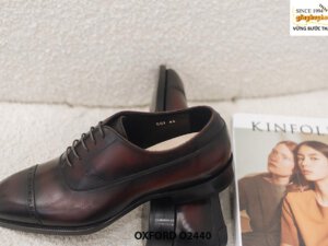 Giày da nam làm từ da bê con tự nhiên Oxford O2440 004