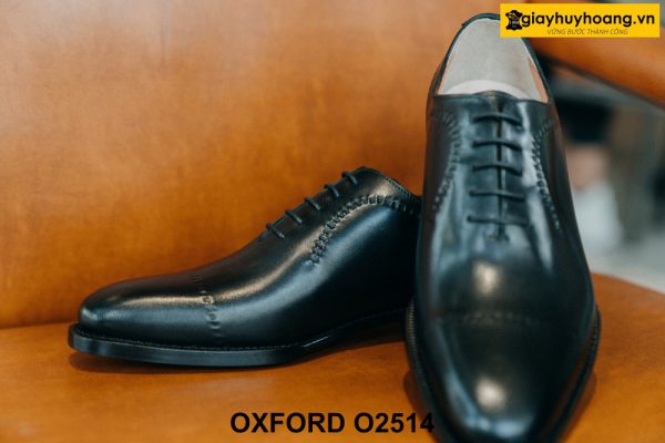 Giày da nam màu đen Wholecut sang trọng Oxford O2514 004