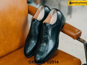 Giày da nam màu đen Wholecut sang trọng Oxford O2514 001