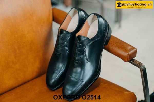 Giày da nam màu đen Wholecut sang trọng Oxford O2514 001