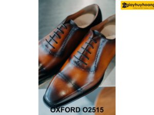 Giày da nam captoe không may chỉ Oxford O2515 004