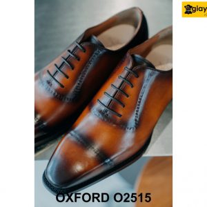 Giày da nam captoe không may chỉ Oxford O2515 004