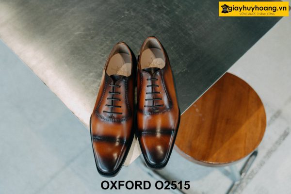 Giày da nam captoe không may chỉ Oxford O2515 003