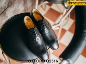 Giày da nam màu đen công sở Oxford O2516 004