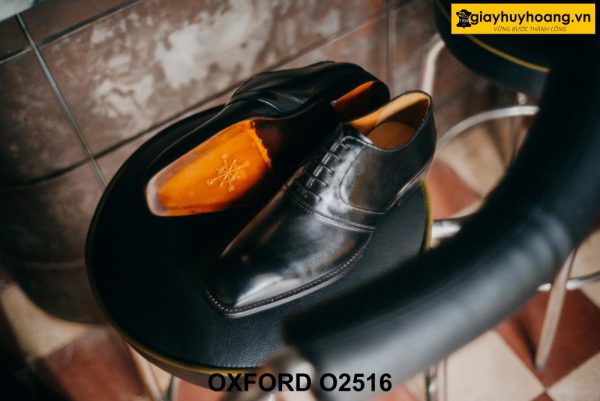 Giày da nam màu đen công sở Oxford O2516 003