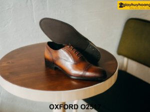 Giày da nam màu bò thiết kế đẹp thời trang Oxford O2517 004