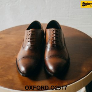 Giày da nam màu bò thiết kế đẹp thời trang Oxford O2517 002