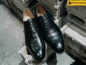 Giày tây nam đế da bò ôm êm chân Oxford O2527 001