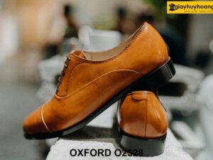 Giày tây nam màu vàng bò sáng Oxford O2528 004
