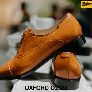 Giày tây nam màu vàng bò sáng Oxford O2528 004