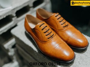 Giày tây nam màu vàng bò sáng Oxford O2528 001