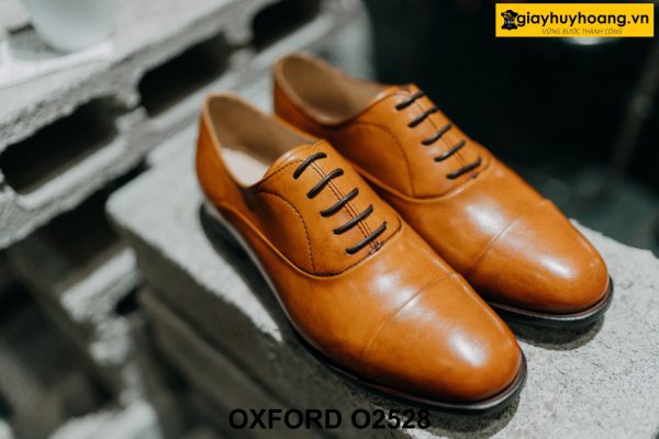 Giày tây nam màu vàng bò sáng Oxford O2528 001