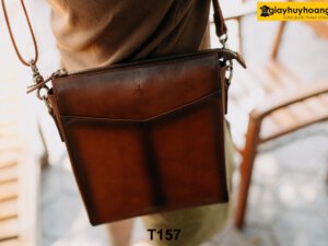 Túi chéo nam da bò công sở chuyên nghiệp T157 005