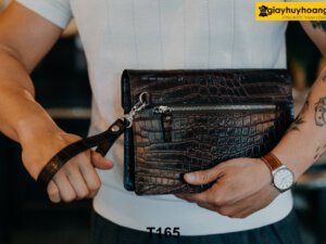 Cặp cầm tay nam da cá sấu sang trọng T165 004