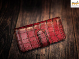 Túi xách nữ da cá sấu màu đỏ cao cấp T72 004