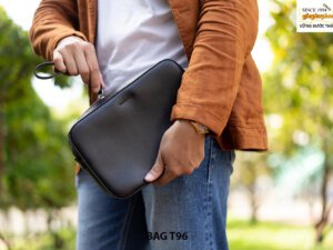 Túi ví cầm tay cho nam da vân chống nhăn cao cấp T96 003