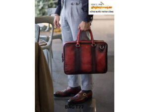 Túi da bò công sở doanh nhân đi công tác T77 002