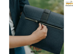 Túi ví cầm tay da bò đựng được Ipad máy tính bảng T107 004