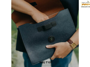 Túi ví cầm tay da bò đựng được Ipad máy tính bảng T107 003