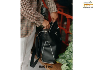 Túi xách da bò vân hạt thời trang nam T101 06