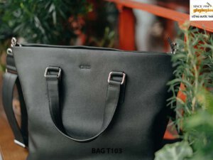 Túi xách da bò vân hạt thời trang nam T101 01