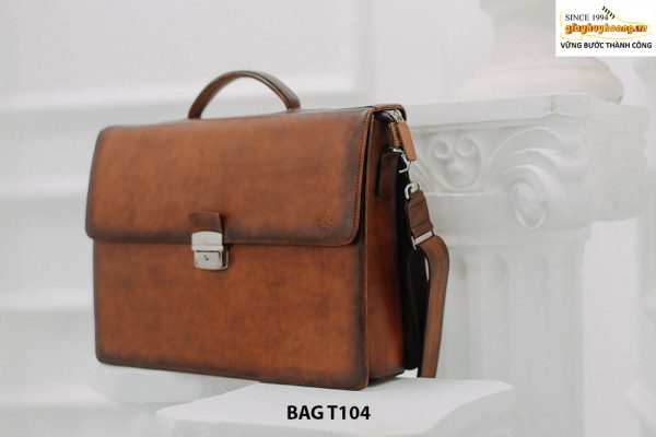Túi xách cặp da bò thời trang nam doanh nhân T104 002