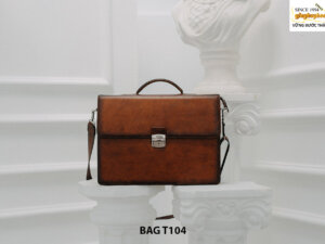 Túi xách cặp da bò thời trang nam doanh nhân T104 001