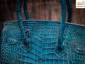 Túi xách nữ da cá sấu nhuộm màu thủ công T76 006