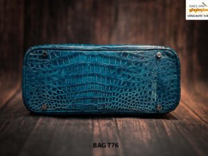 Túi xách nữ da cá sấu nhuộm màu thủ công T76 005