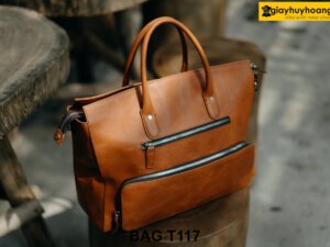 Túi xách da bò nam nhuộm màu bò thủ công cao cấp T117 004