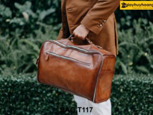 Túi xách da bò nam da bê con thảo mộc T118 001