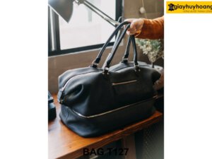 Túi xách nam da bò 2 tầng cao cấp T127 003