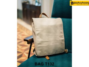 Balo thời trang nam màu trắng cao cấp T132 001
