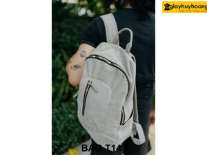 Balo da lộn nam màu trắng thời trang T141 005