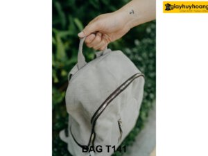 Balo da lộn nam màu trắng thời trang T141 003
