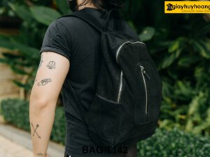 Balo da lộn nam màu trắng thời trang T141 008