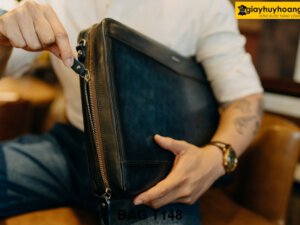 Túi ví cầm tay công sở da bò đựng hồ sơ T148 003